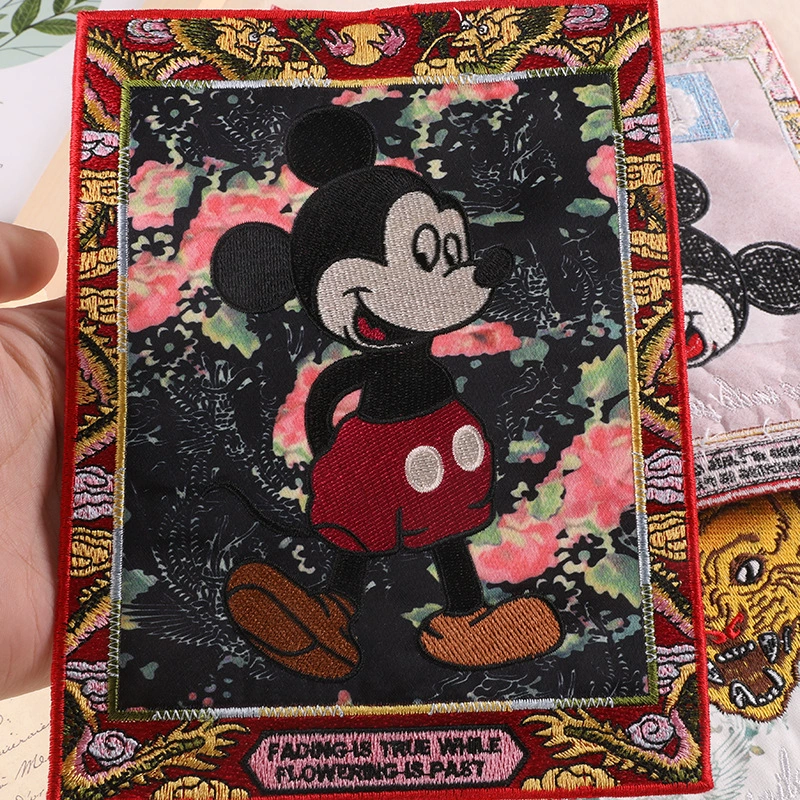 Laptop, badge, cartoon sweatshirt, bag accessory, patch, with embroidery