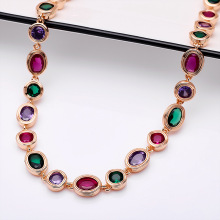 外贸新品上市欧美款流行锆石项链女士街拍小清新项链吊坠首饰