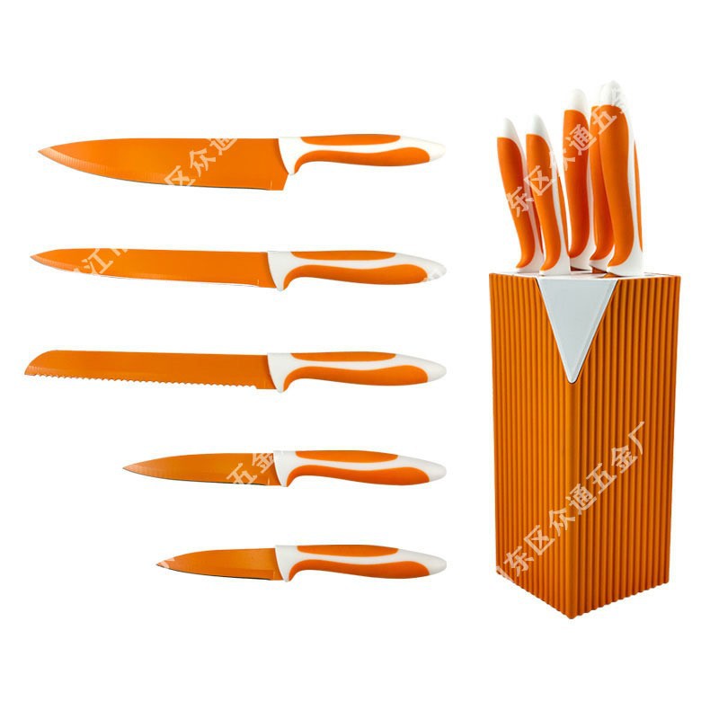 Juego de Cuchillos de Cocina de 6 Piezas de Acero Inoxidable