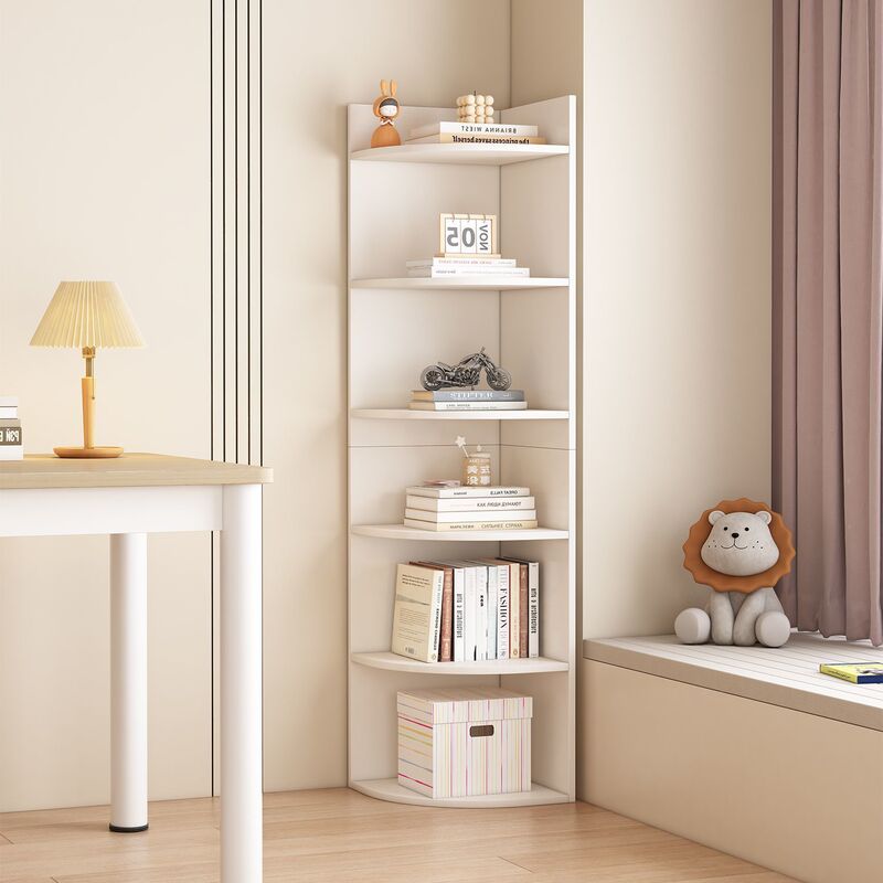 Bedside Table Corner Cabinet Bookshelf Storage Rack Floor-Standing Corner Triangle Cabinet Multi-Layer Home Storage Living Room Storage Rack