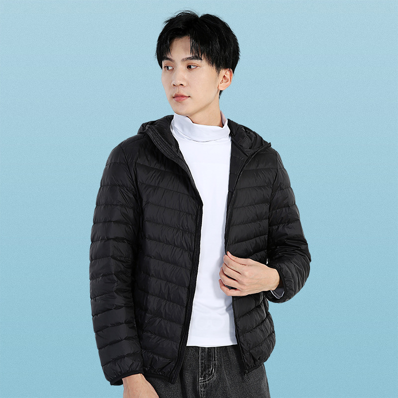 winter light and thin short handheld down jacket for leisure