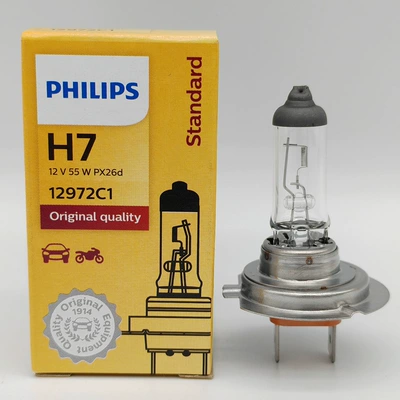 Philips H7 12972 Ll 12V 55W Orijinal Uzunömürlü Yaxın/Uzaq Avtomobil Fənər Lampası