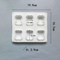 6連小豬214肥皂模巧克力餅乾模蛋糕模具雪糕糖果硅膠模具