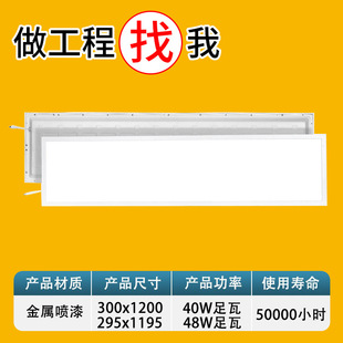 [Customized] Integrated Ceiling Aluminum Gusset Panel 30*120 Micro-Hole Office Building Aluminum Ceiling Led Panel Light