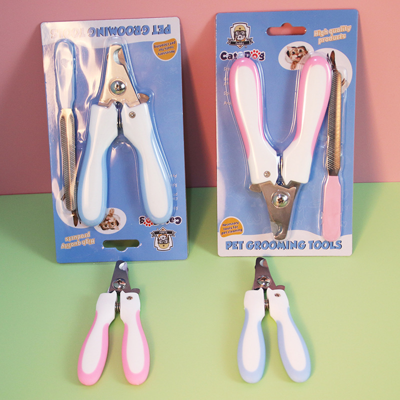 Cortadoras de uñas para mascotas Teddy pequeños gatos y perros productos de limpieza con archivos Kit de cortadoras de uñas para gatos pinzas de uñas para mascotas