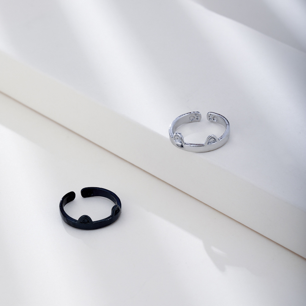 wholesale retro cat ear open ring Nihaojewelry