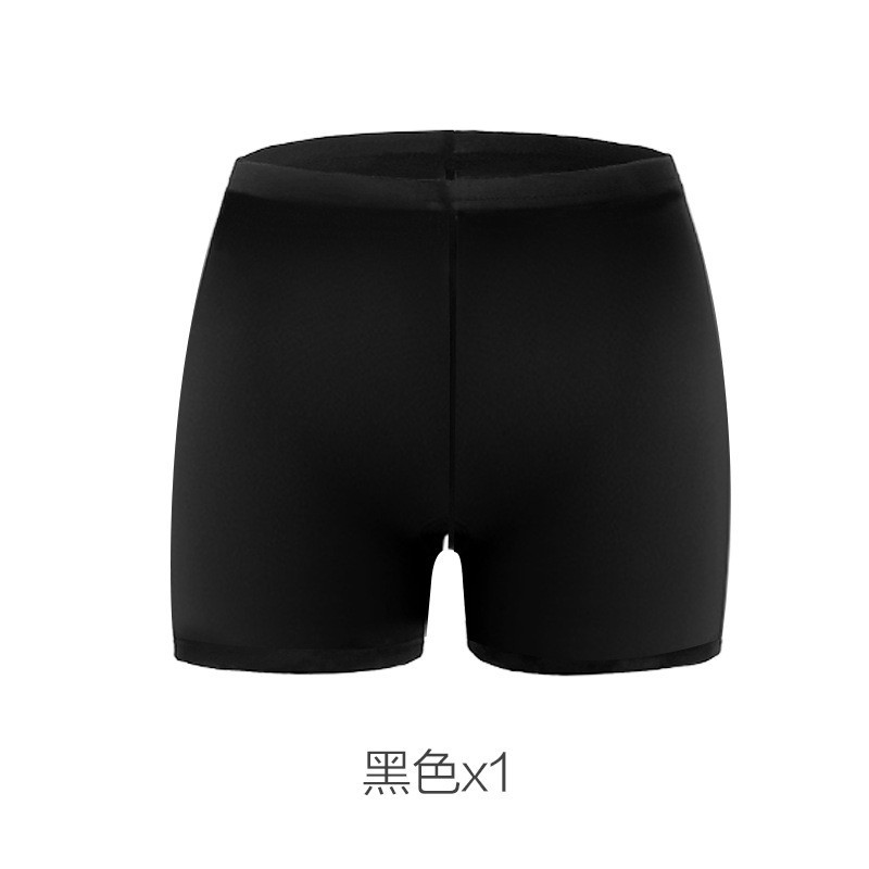 블랙 클래식 플랫 입 안전 바지]