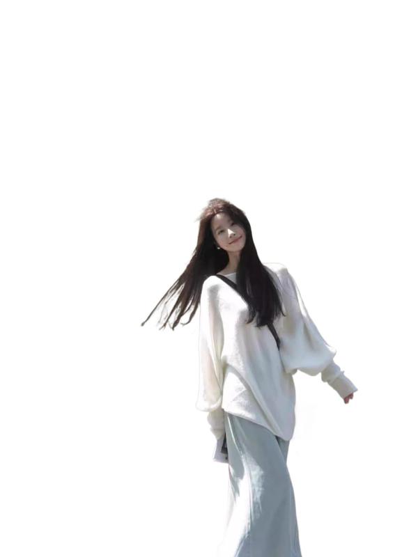 蝙蝠袖不规则针织衫女秋季2025新款套头软糯慵懒风早秋设计感套头|undefined