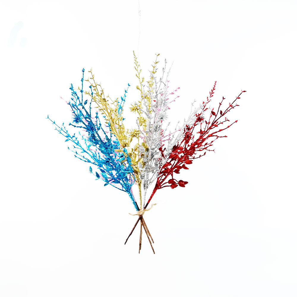 Envío Gratis, Decoración Navideña, Polvo de Hoja de Oro, Ramas Artificiales, Decoración para Fiestas, Accesorios de Fotografía, Hoja de Oro Festiva