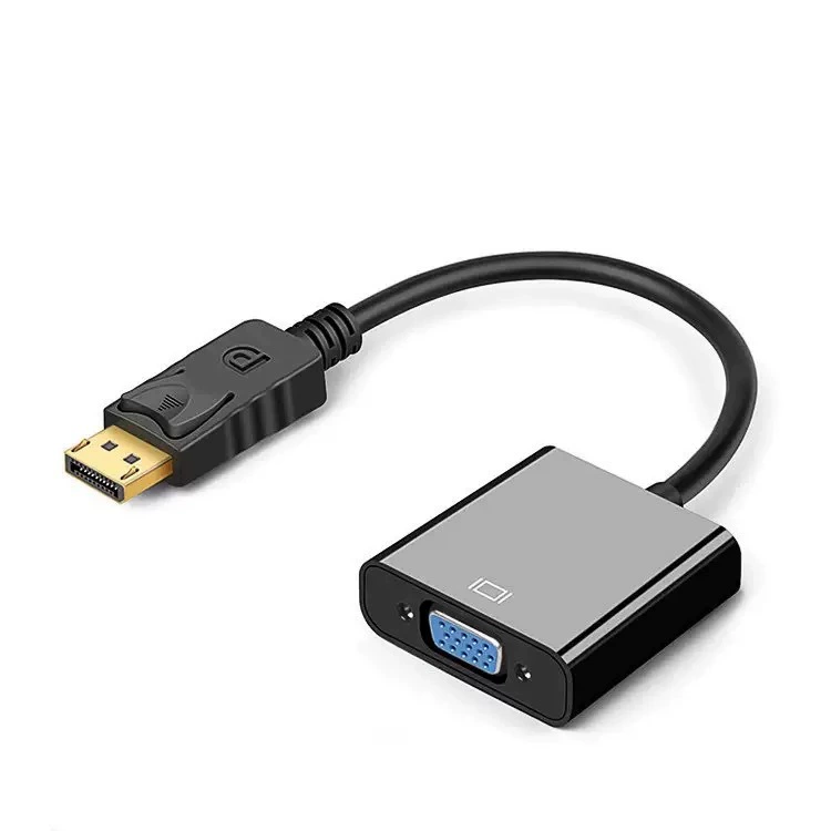 Докторский кабель DP к адаптеру VGA чёрный интерфейс DisPlayPort к VGA для подключения хоста видеопередачи