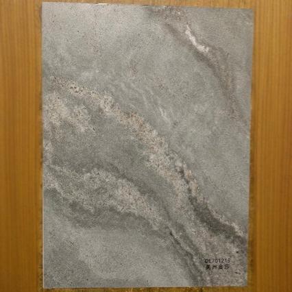 PVC橱柜移门大理石鱼肚白纹水泥灰护墙板PETG木饰面板平贴包覆膜