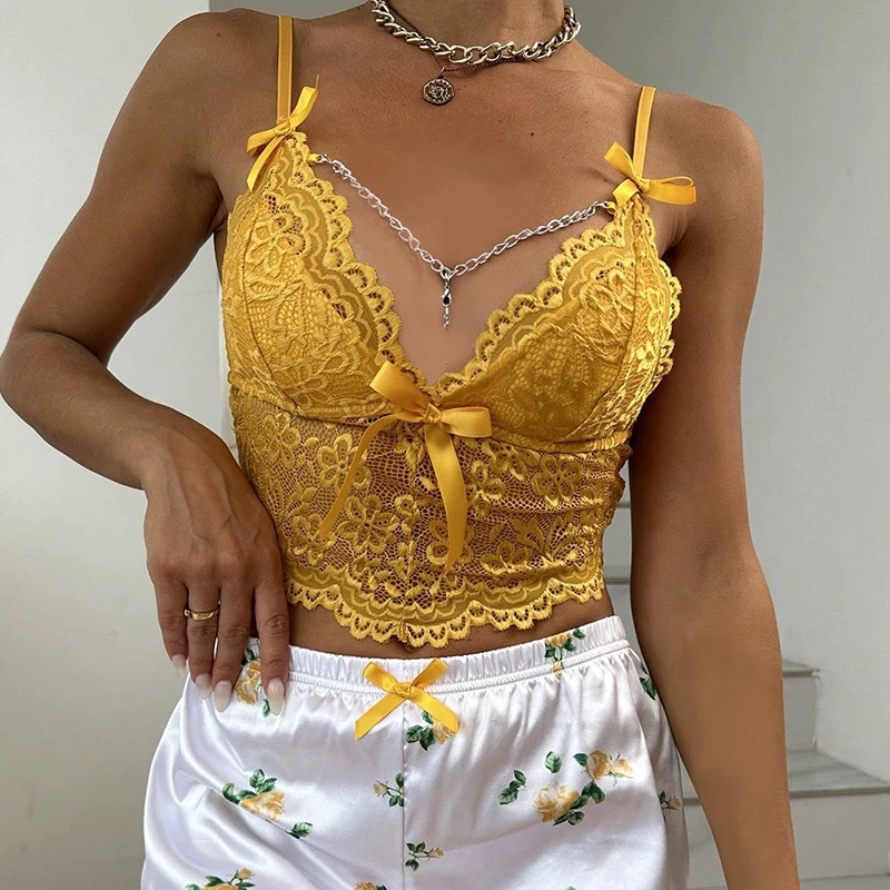 Cross-Border Export Popular Pajamas Lace Home Clothes Sexy Intimates Suspenders Shorts Pajamas Set Ebay Women