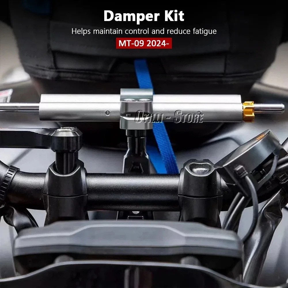Yamaha YAMAHA MT09 2024-Handlebar Steering Stabilizer Titanium Ruler Damper Motorcycle Accessories