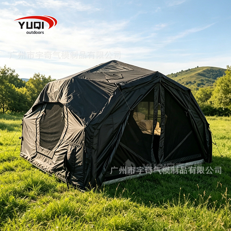 13.68 square meters outdoor camping quick-open inflatable tent, portable Oxford cloth camping inflatable tent, customizable