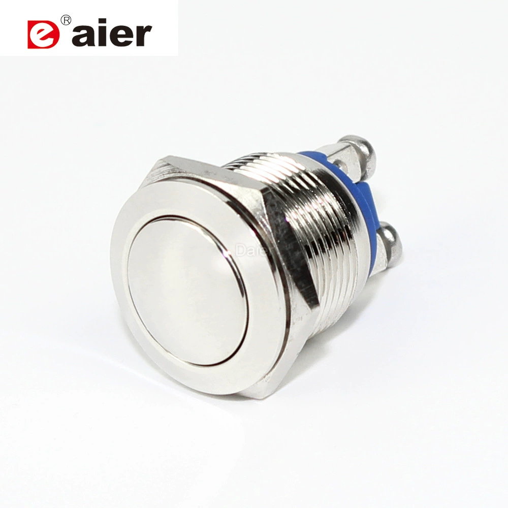 Возврата кнопки дуги переключателя кнопки ип65 металла 19 мм Переключатель нержавеющей стали переключателя кнопки водоустойчивого круглый