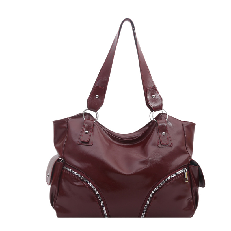 2026 nuevo retro de gran capacidad bolso de hombro de viaje de moda de mujer bolso de brazo universal bolso simple