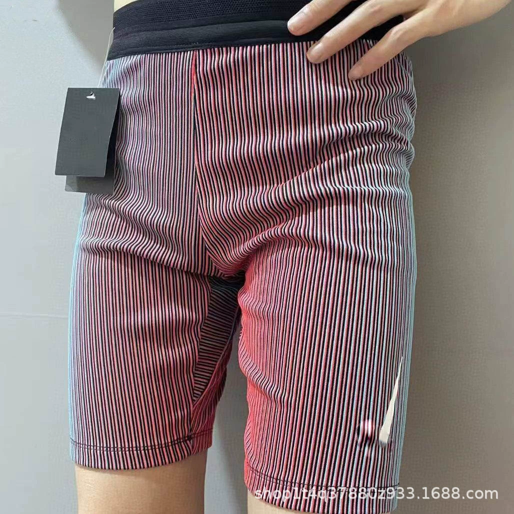 Сжатые брюки спортивные беговые леггинсы мужской фитнес-короткая скорость, сухая высокая эластичная лента