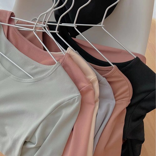 Girlfriend's Constant Temperature Skin Beauty Set Autumn Clothes and Autumn Pants Women's Double-sided Brushed Thickened Underwear Warm Bottoming Shirt Women's Wholesale