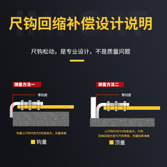 Manufacturer wholesale thickened leather cover steel tape measure 3 meters 5 meters 7.5 meters 10 meters rubber-coated anti-fall and wear-resistant public English Luban ruler