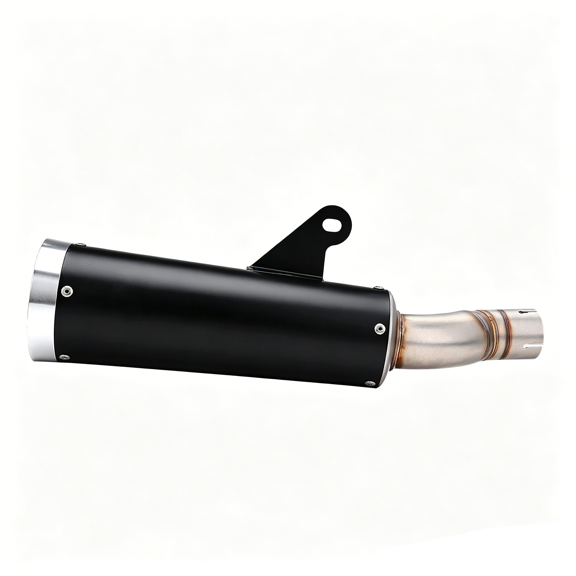 Triumph Scrambler 400X Exhaust Pipe Modification with Front Section Speed400 Carbon Fiber Tail Section Modified Exhaust Pipe