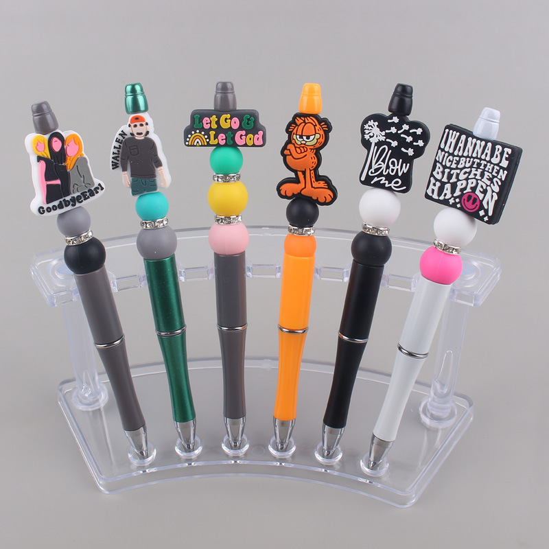 1 Piece Pumpkin Letter Flower Class Learning Plastic Casual Ballpoint Pen display picture 1