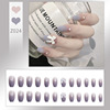 Nail stickers, fake nails, mountain tea with bow, ready-made product, wholesale