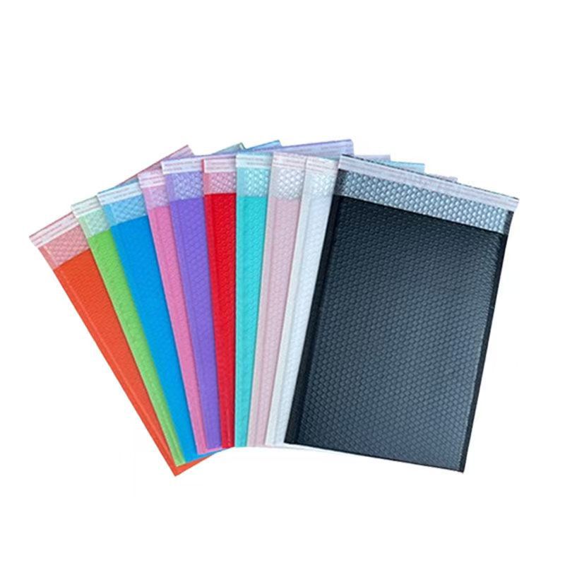 Bolsa de burbujas de película de coextrusión negra de tira larga, bolsa de burbujas de color, bolsa de espuma a prueba de golpes y a prueba de presión, bolsa autoadhesiva express