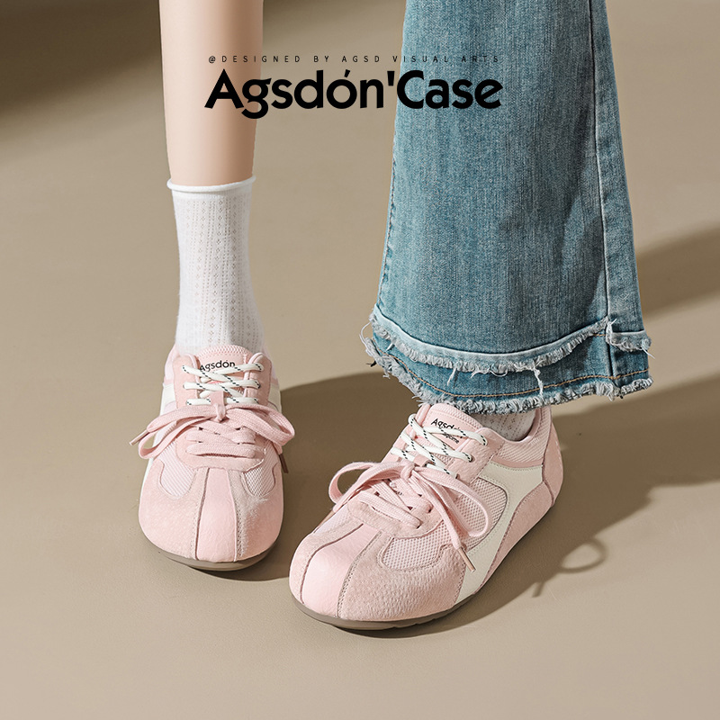 August Lion Dengde zapatos de entrenamiento para mujer 2025 verano nuevo estilo de malla deportiva plana zapatos casuales de ballet de suela blanda zapatos Forrest