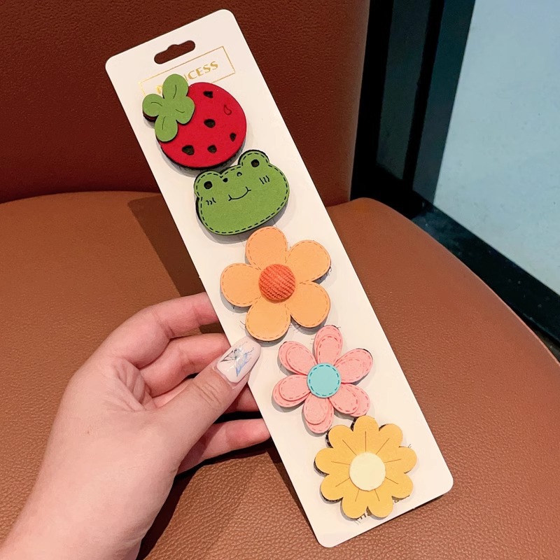 Niños velcro pegatinas de cabello para bebés lindos no dañados pegatinas de frangeo frente lateral broche de sudor broche de cabello