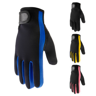 1.5mm Diving Warm Gloves Snorkeling Swimming Non-Slip Anti-Thorn Anti-Cut Waterproof Female Rafting Fishing Gloves for Men and Women