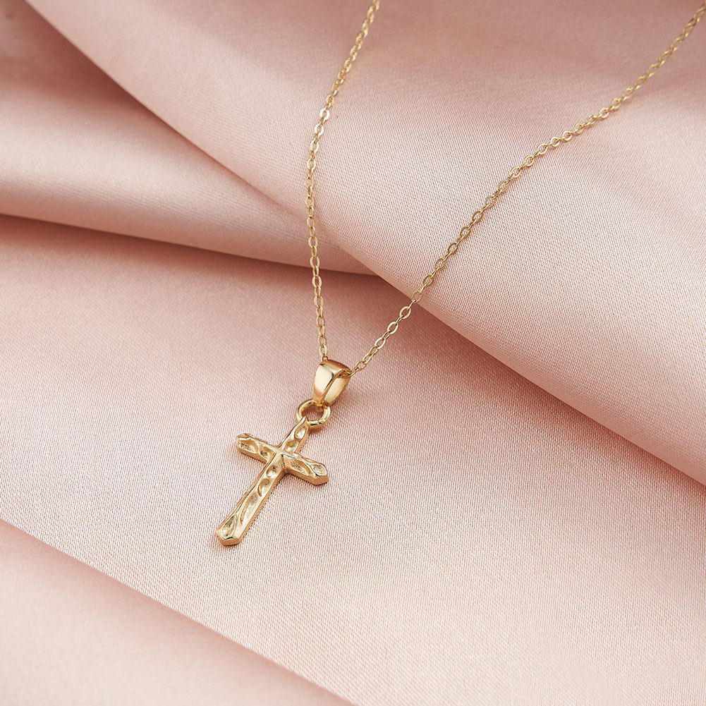 925 sterling silver Chain Material cable chain Chain Type 1 Piece Quantity 925 Sterling Silver Cable Chain Polishing Plating Cross Pendant Necklace