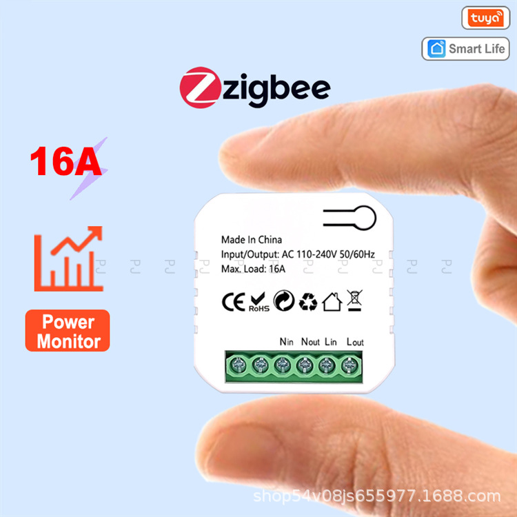 tuya涂鸦智能插座开关通断器模块Zigbee电量Alexa Google