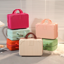 红色行李箱小型手提箱女陪嫁箱新娘化妆包14寸化妆箱厂家定制批发