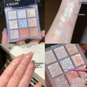 Dew Select Макияж Накидка Galaxy Sweetheart Девятицветные тени для век Взрывной перламутровый осветляющий хайлайтер Спящий шелкопряд Студент