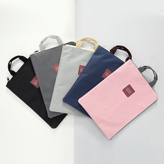 ins style multi-layer portable A4 document bag student storage bag iPad mobile phone Oxford canvas briefcase