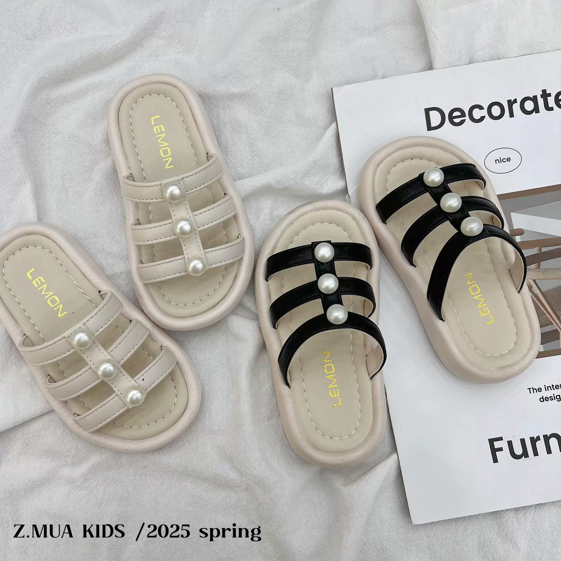 Slide, summer slippers, Korean style