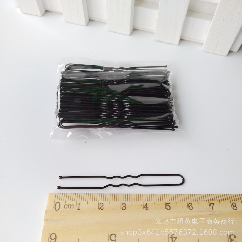 Cross-border Amazon U-shaped clip black hair bride female styling clip hair U-shaped clip factory outlet 4