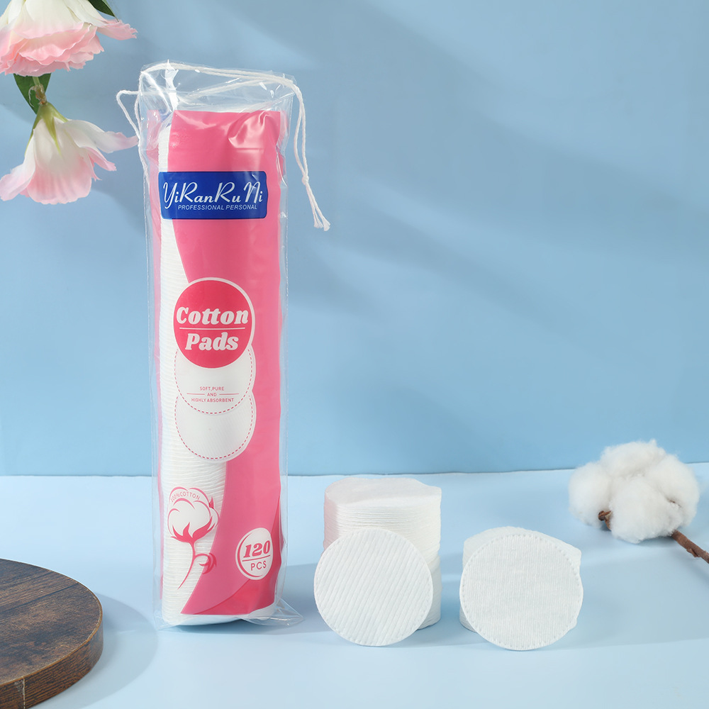 algodón de maquillaje redondo grueso desechable de limpieza de dos caras absorción de agua de limpieza especial de algodón húmedo para salón de belleza