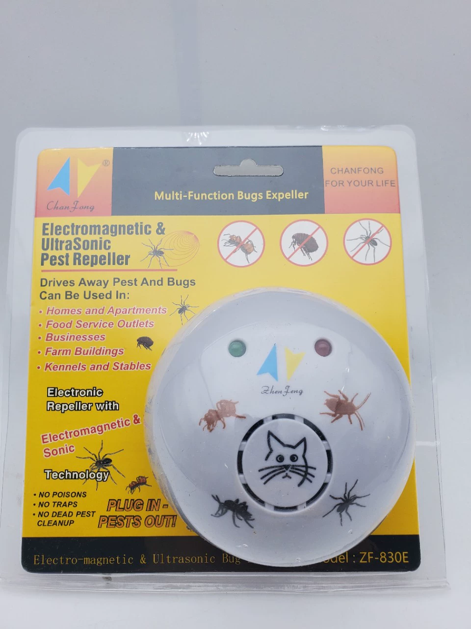 Ультразвуковой репеллент от насекомых 830E комар Таракан Паук различные вредители Завод Прямая специальная обработка Nemesis скидка