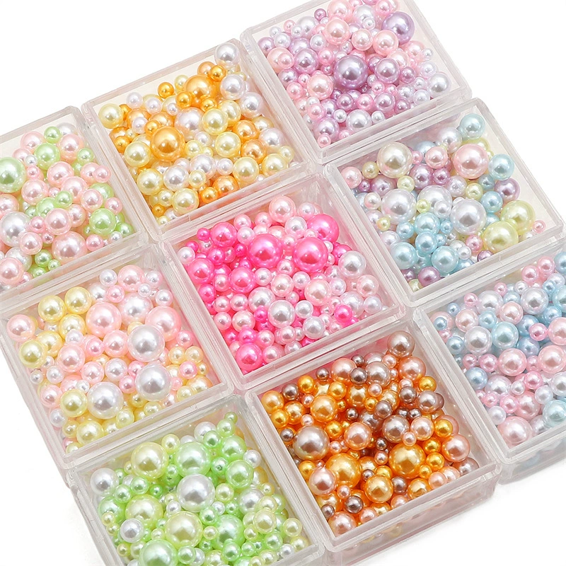 Pack, round beads from pearl handmade, accessories, makeup box