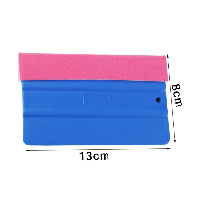 Material suave del automóvil, herramienta de película de cambio de color, raspador, ropa de automóvil, tablero suave, foto cuadrada, raspador de franela gruesa, anti-rayado image 16