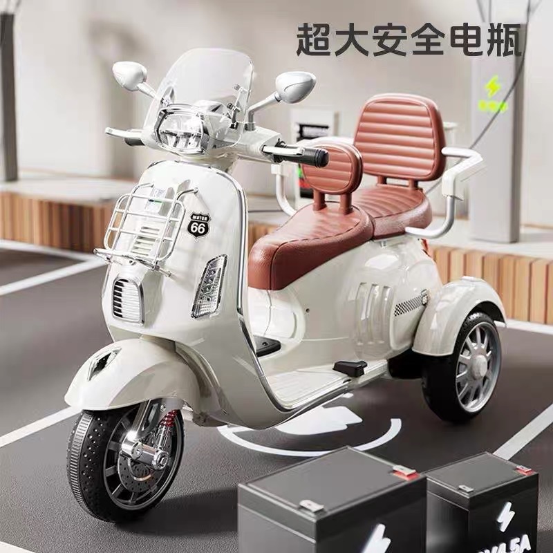 Nuevo tipo de motocicleta eléctrica para niños triciclos de control remoto para hombres y mujeres juguetes de coche de batería de doble conducción