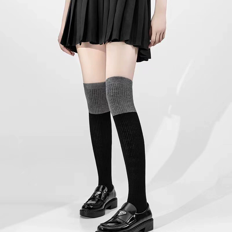 Winter woolen long keep warm knee socks, high boots, increased thickness, maxi length