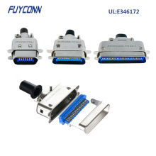 57焊线连接器公头带180度装配壳CN型14P 24P 36P 50P DDK连接器