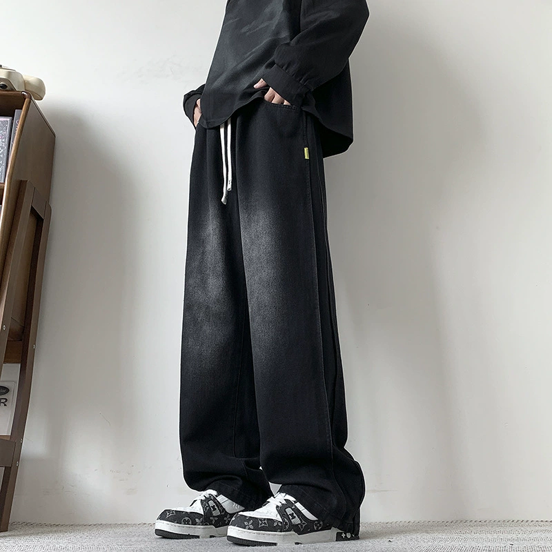 JYF-A306 весенние и осенние джинсы джинсы широкие ноги свободные прямые