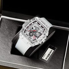 新款金詩頓品牌多功能防水男表酒桶形透明男女士手錶跨境直播