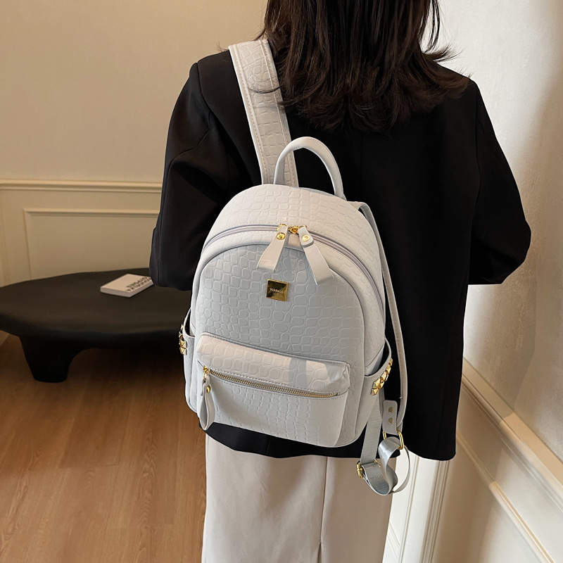 Mochila de moda coreana popular de mujeres, mochila de gran capacidad de estilo extranjero 2025, nueva clase de mochila de viaje ocio