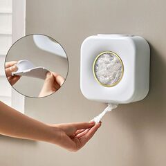 ラップカバー収納ボックス家庭用穴なし壁掛け引き出し式多機能靴カバーシャワーキャップラップ収納ボックス