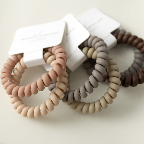 2-piece matte large phone cord hair tie set Korean new color versatile high-elasticity seamless ins hair accessories