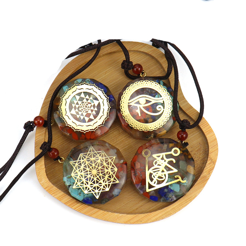 Retro Eye Crystal Handmade Pendant Necklace 1 Piece